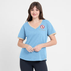 St. Louis Cardinals Fanatics Women's Binge Worthy Stadium Slub V-Neck T-Shirt Sale