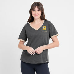 Pittsburgh Pirates Fanatics Women's Binge Worthy Stadium Slub V-Neck T-Shirt Near Me