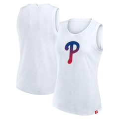 Philadelphia Phillies Fanatics Women's Activate Slub Tank Top Clearance