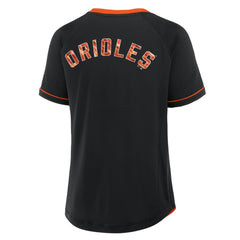 Baltimore Orioles Fanatics Women's Cooperstown Collection League Diva Raglan V-Neck T-Shirt Online