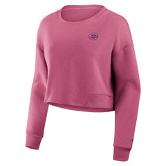 Cincinnati Reds Fanatics Women's Studio Cropped Pullover Sweatshirt Near Me