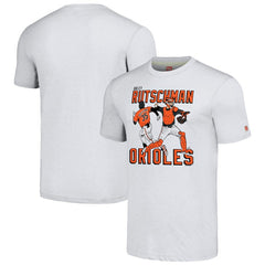 Adley Rutschman Baltimore Orioles Homage Caricature Player Tri-Blend T-Shirt for sale