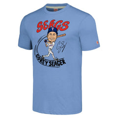 Corey Seager Texas Rangers Homage Caricature Player Tri-Blend T-Shirt for sale
