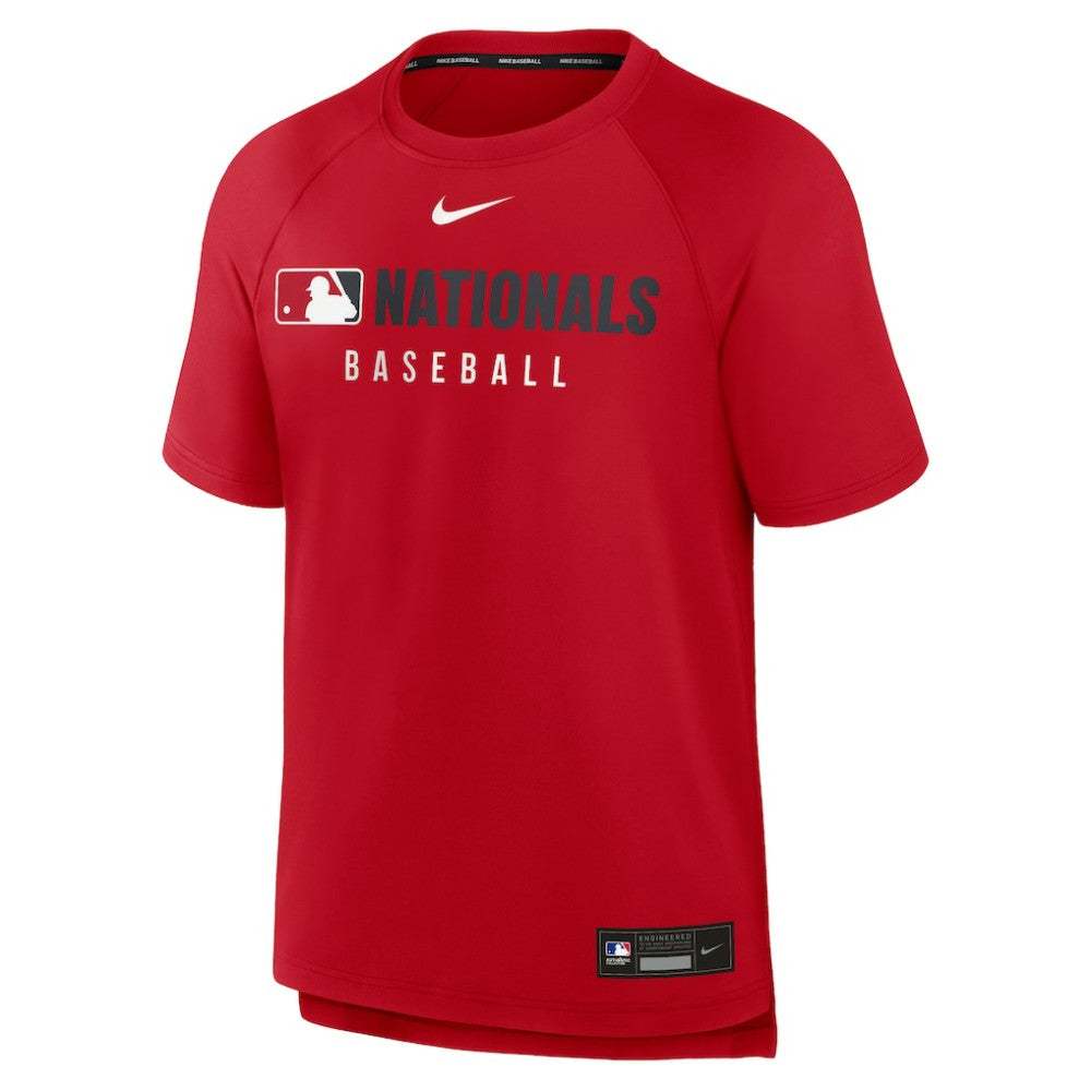 Washington Nationals Nike Authentic Collection Pregame Raglan Dri-FIT T-Shirt Sale