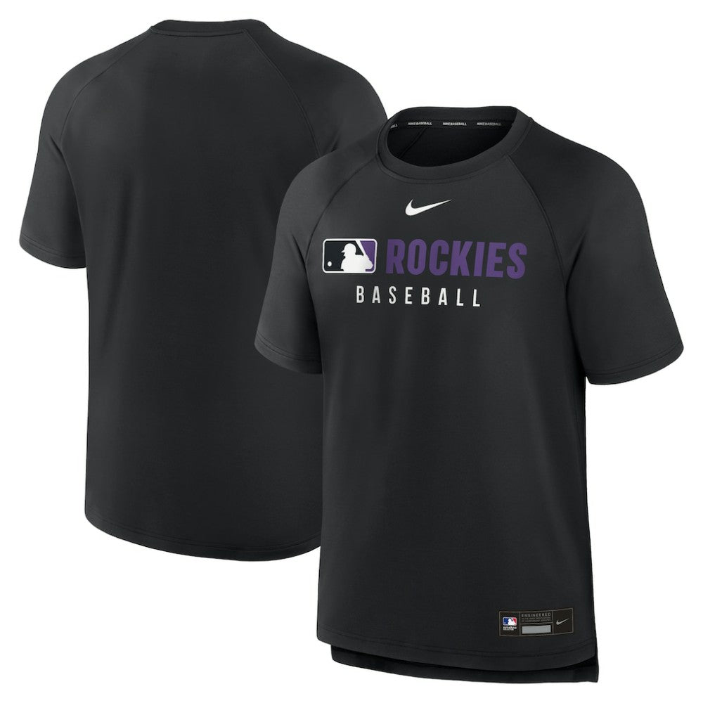 Colorado Rockies Nike Authentic Collection Pregame Raglan Dri-FIT T-Shirt Near Me