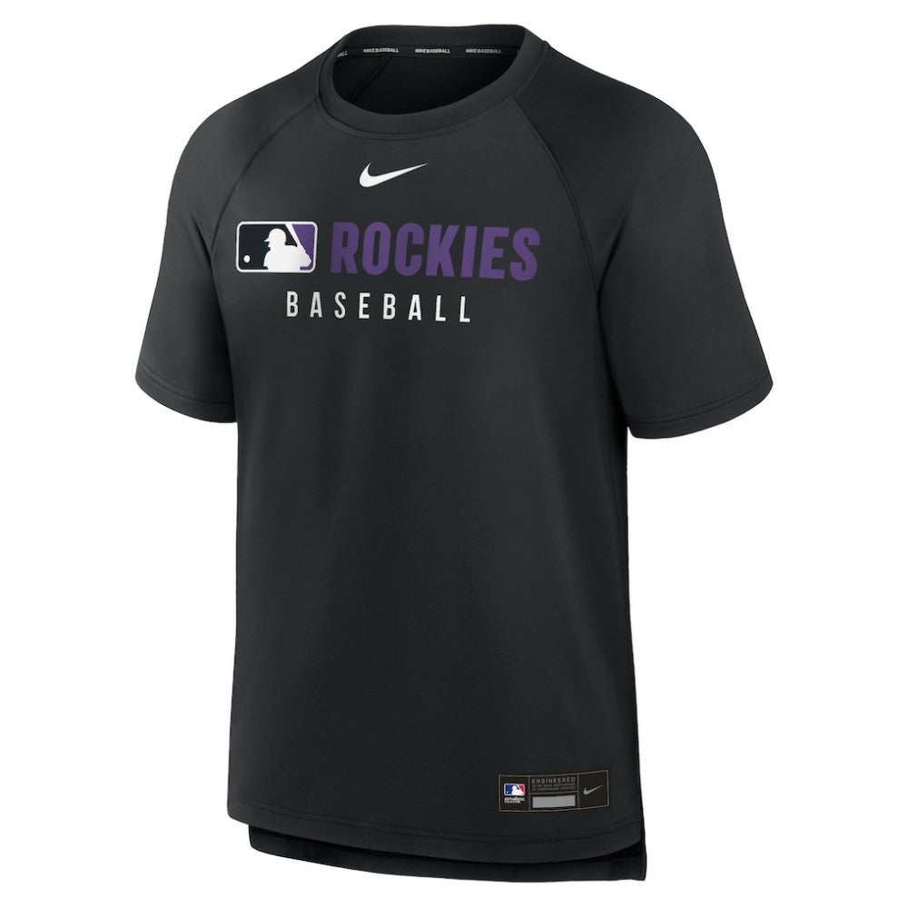 Colorado Rockies Nike Authentic Collection Pregame Raglan Dri-FIT T-Shirt Near Me