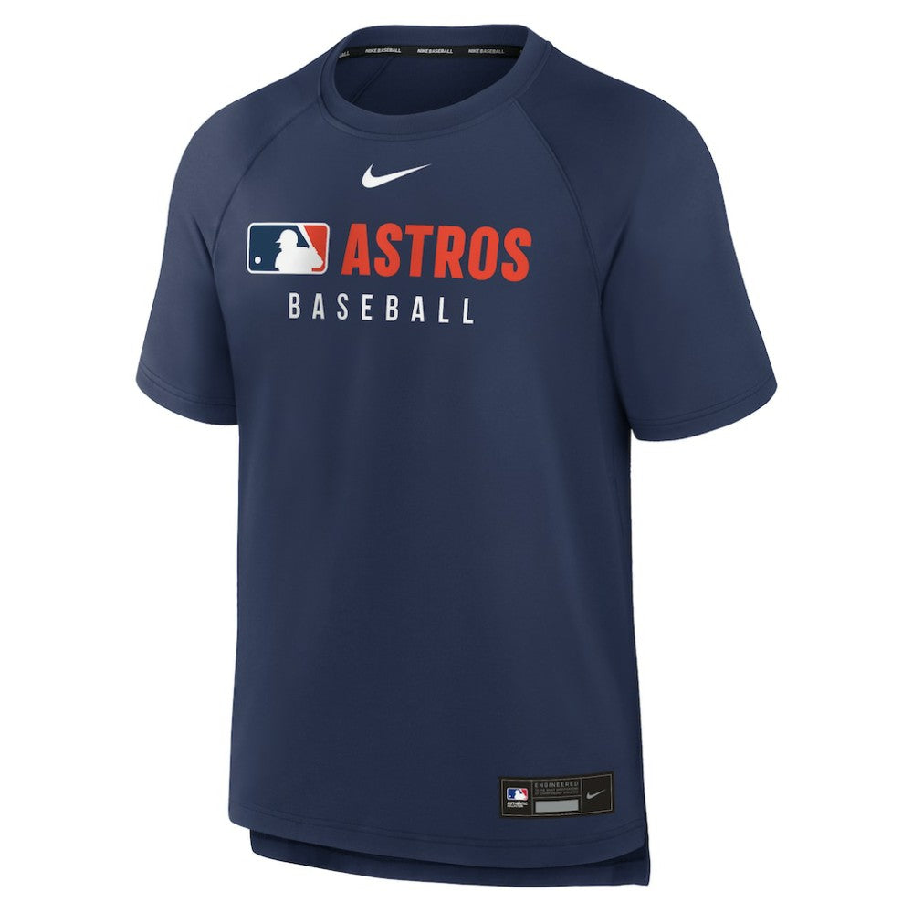 Houston Astros Nike Authentic Collection Pregame Raglan Dri-FIT T-Shirt Lifestyle
