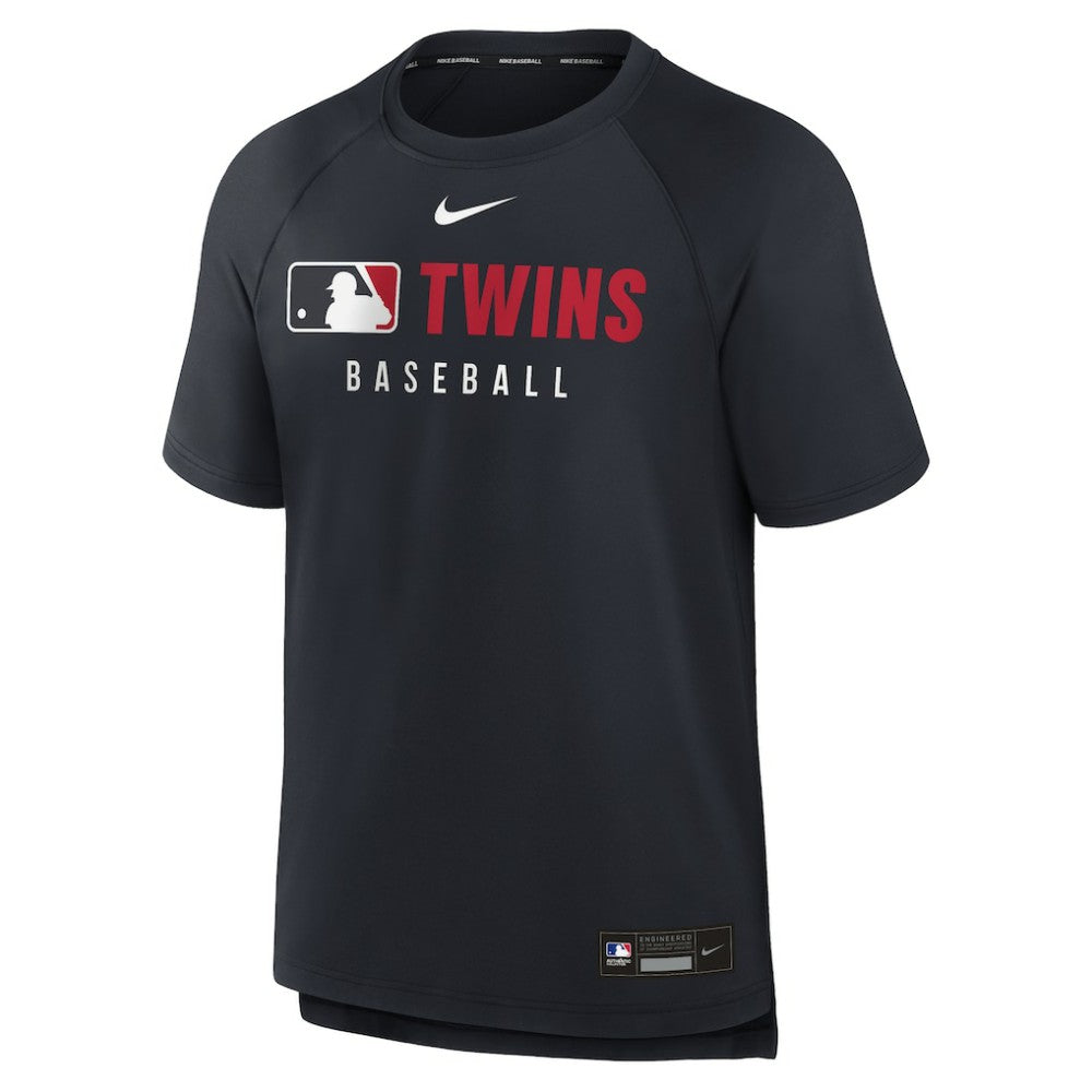 Minnesota Twins Nike Authentic Collection Pregame Raglan Dri-FIT T-Shirt Lifestyle