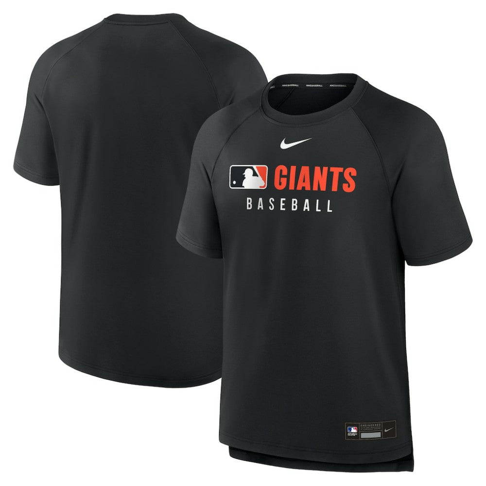 San Francisco Giants Nike Authentic Collection Pregame Raglan Dri-FIT T-Shirt Sale