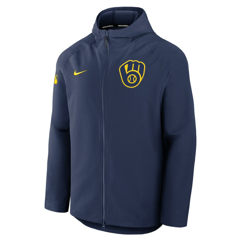 Milwaukee Brewers Nike Authentic Collection Raglan Performance Full-Zip Jacket Clearance