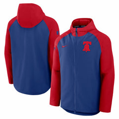 Philadelphia Phillies Nike Authentic Collection Raglan Performance Full-Zip Jacket Online