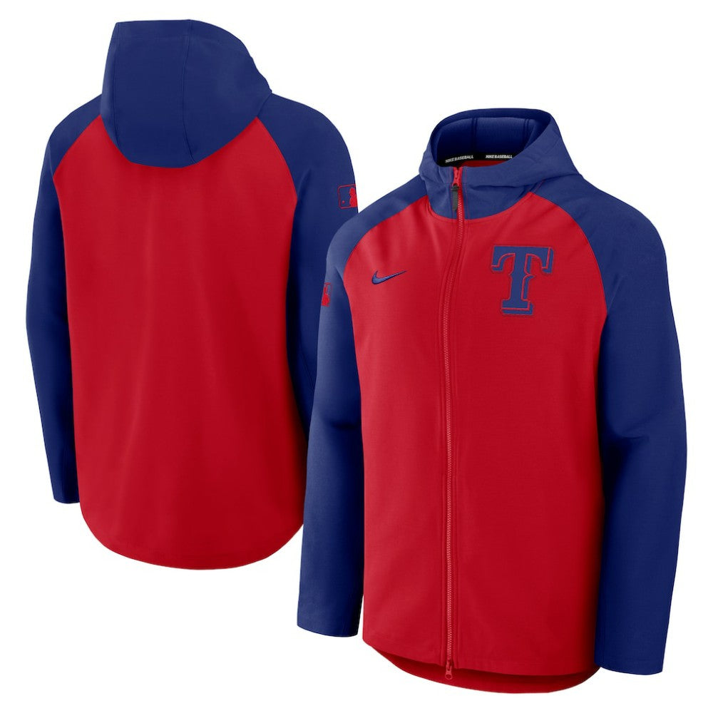 Texas Rangers Nike Authentic Collection Raglan Performance Full-Zip Jacket On Sale