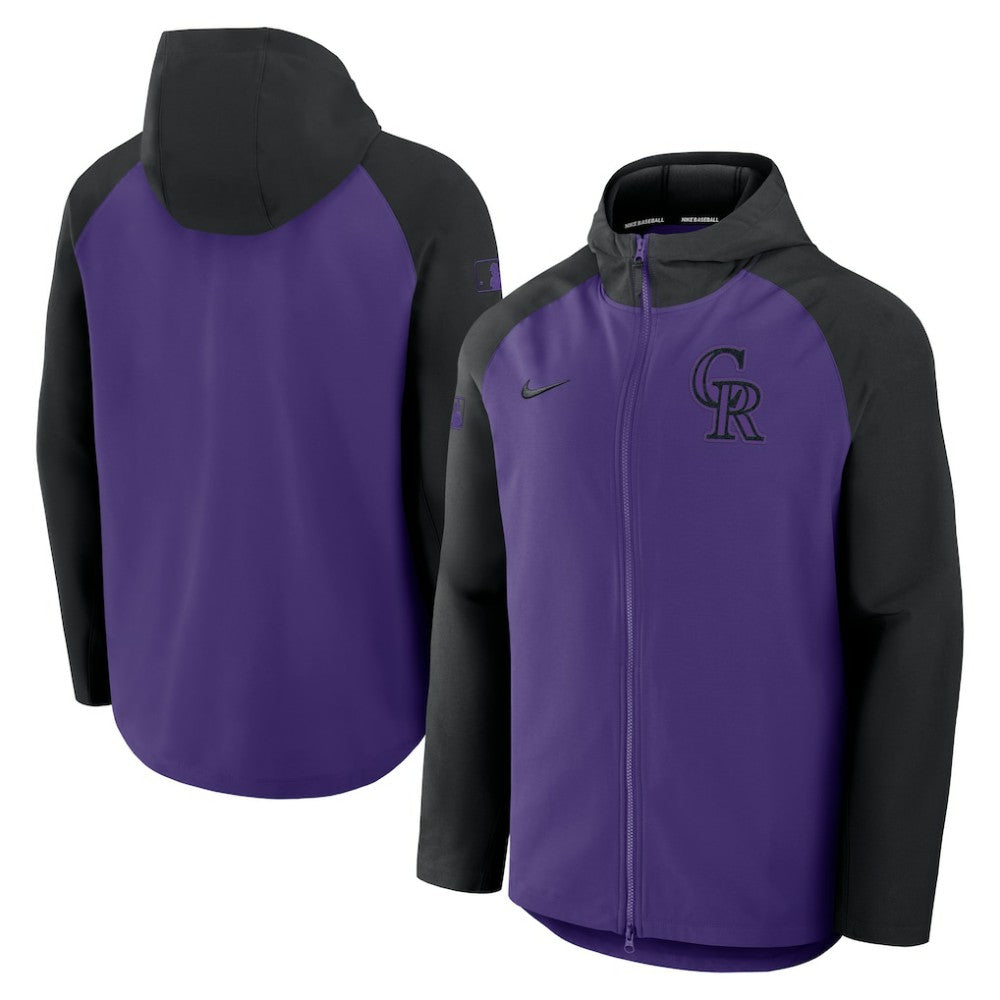 Colorado Rockies Nike Authentic Collection Raglan Performance Full-Zip Jacket Clearance