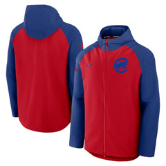 Chicago Cubs Nike Authentic Collection Raglan Performance Full-Zip Jacket discount