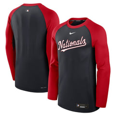 Washington Nationals Nike Authentic Collection Game Time Raglan Dri-FIT Long Sleeve T-Shirt Near Me