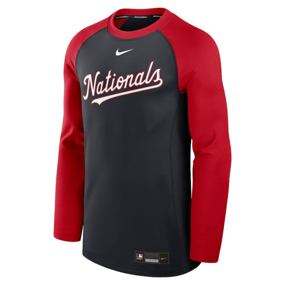Washington Nationals Nike Authentic Collection Game Time Raglan Dri-FIT Long Sleeve T-Shirt Near Me