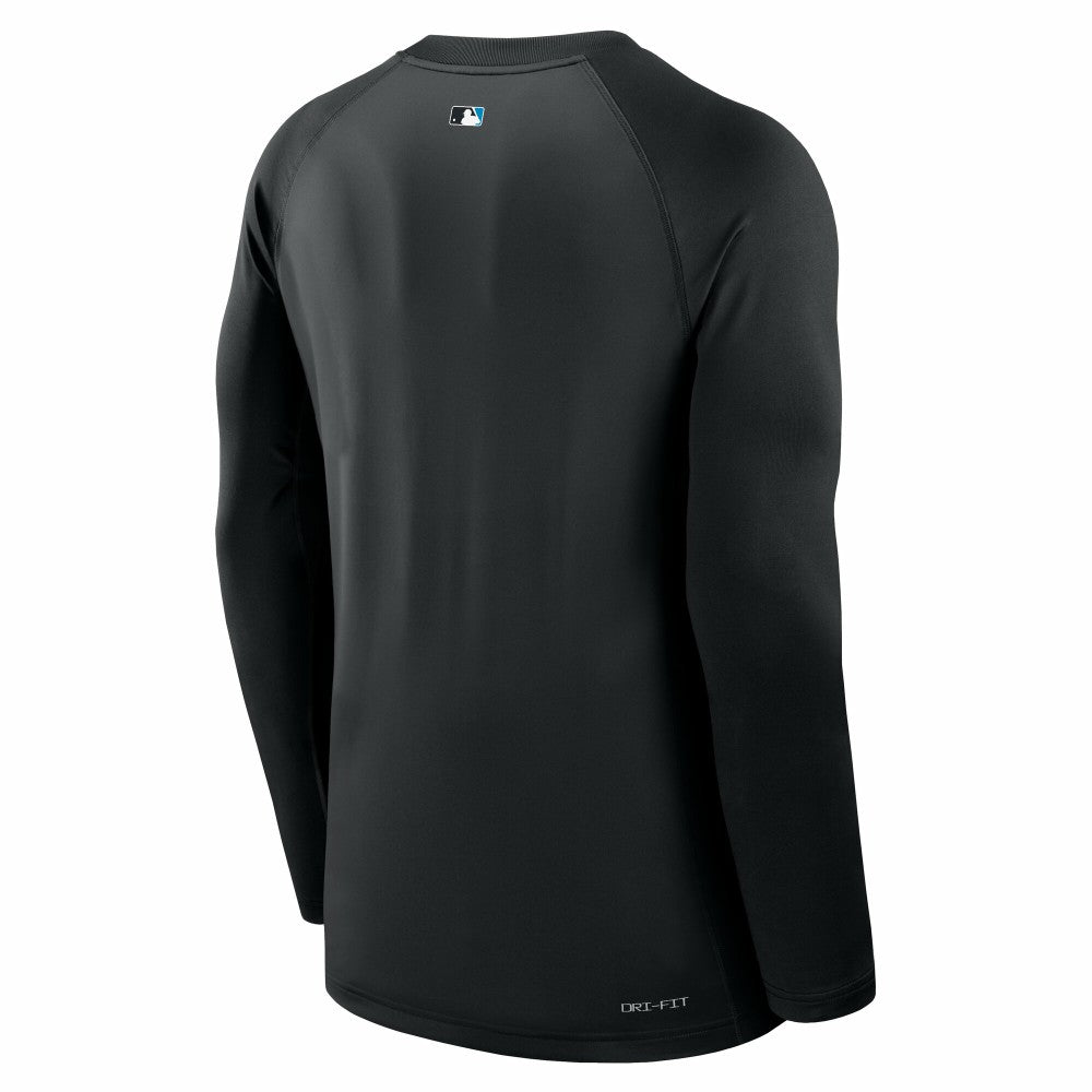 Miami Marlins Nike Authentic Collection Game Time Raglan Dri-FIT Long Sleeve T-Shirt discount