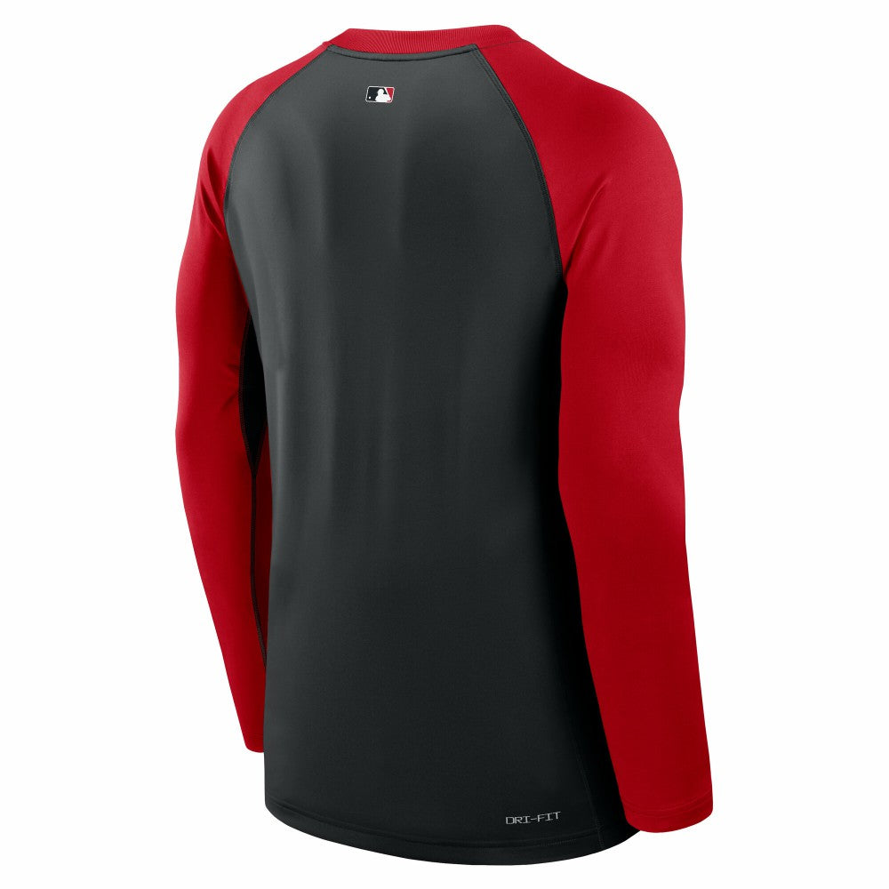 Cincinnati Reds Nike Authentic Collection Game Time Raglan Dri-FIT Long Sleeve T-Shirt discount