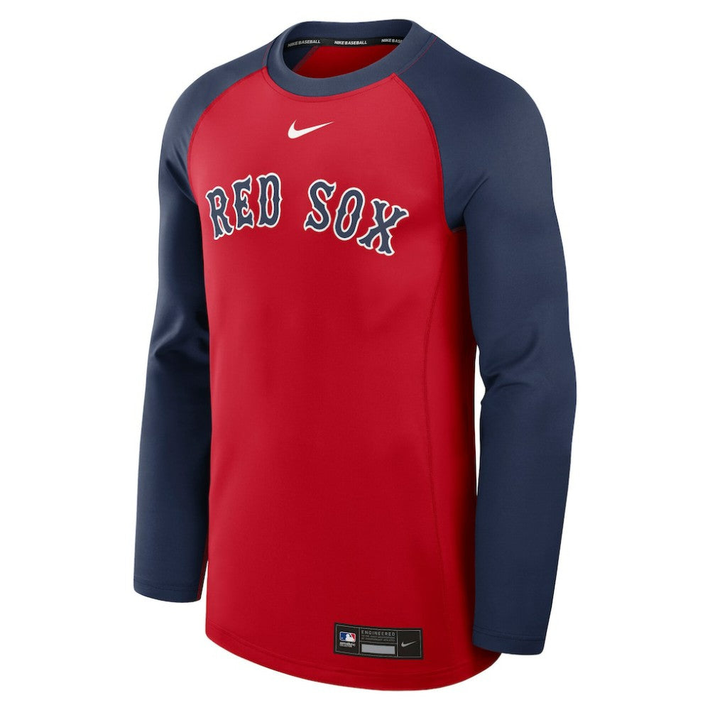 Boston Red Sox Nike Authentic Collection Game Time Raglan Dri-FIT Long Sleeve T-Shirt Clearance
