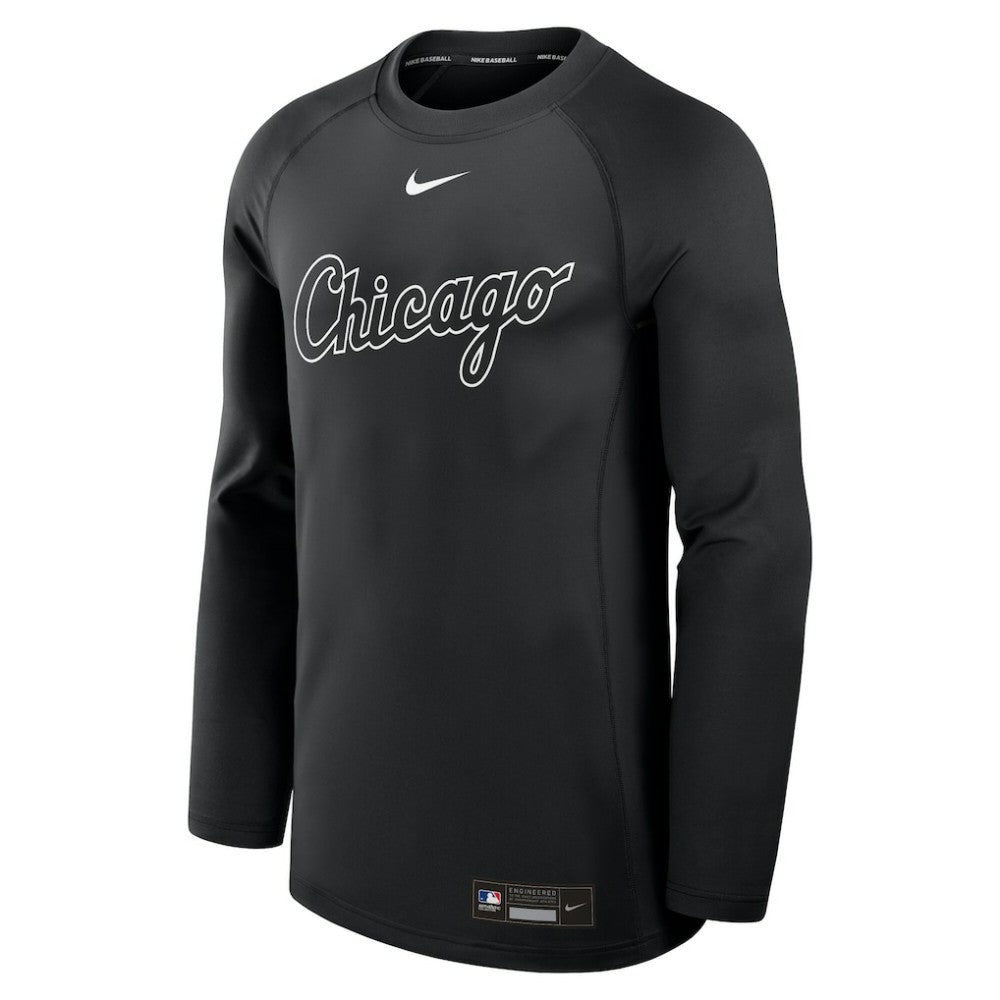 Chicago White Sox Nike Authentic Collection Game Time Raglan Dri-FIT Long Sleeve T-Shirt On Sale