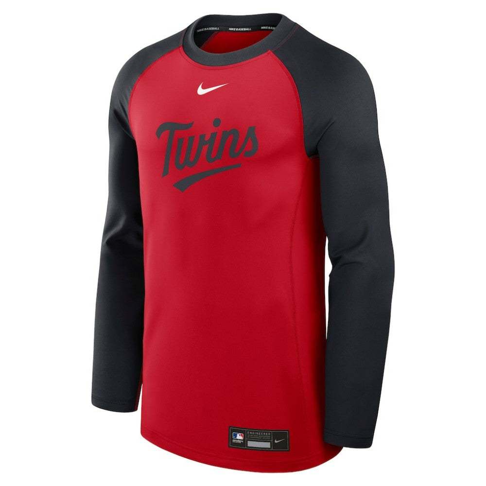 Minnesota Twins Nike Authentic Collection Game Time Raglan Dri-FIT Long Sleeve T-Shirt Lifestyle