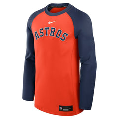 Houston Astros Nike Authentic Collection Game Time Raglan Dri-FIT Long Sleeve T-Shirt Clearance