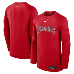 Los Angeles Angels Nike Authentic Collection Game Time Raglan Dri-FIT Long Sleeve T-Shirt Clearance