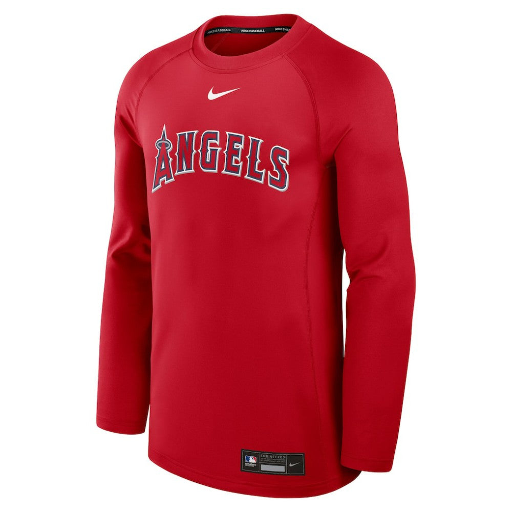 Los Angeles Angels Nike Authentic Collection Game Time Raglan Dri-FIT Long Sleeve T-Shirt Clearance