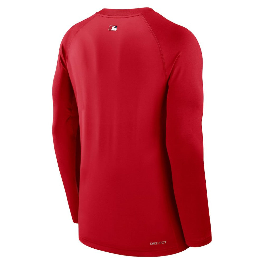 Los Angeles Angels Nike Authentic Collection Game Time Raglan Dri-FIT Long Sleeve T-Shirt Clearance