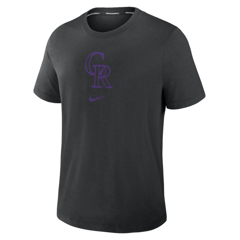 Colorado Rockies Nike Authentic Collection Early Work Tri-Blend Dri-FIT T-Shirt Clearance