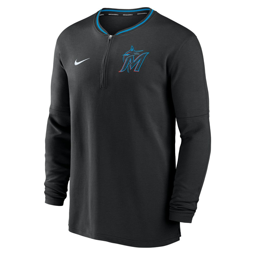 Miami Marlins Nike Authentic Collection Performance Half-Zip Top Lifestyle