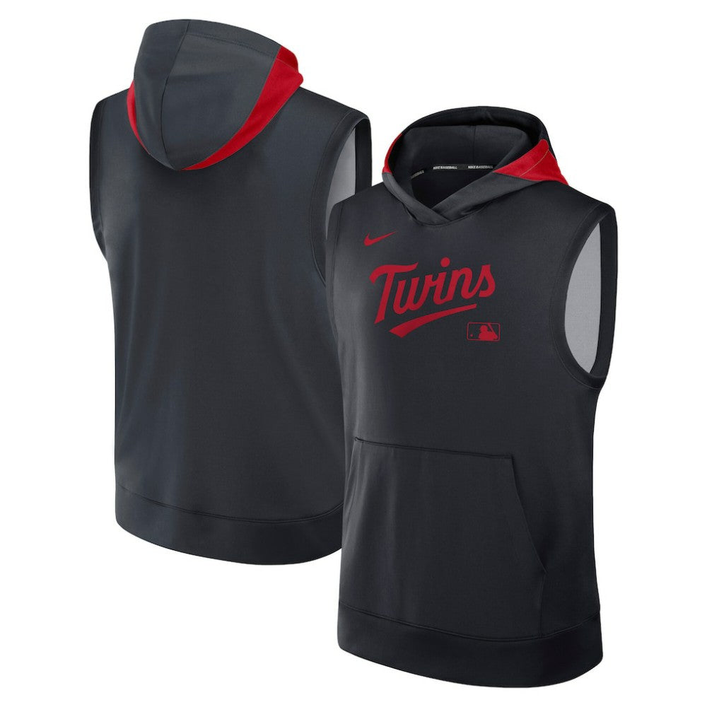 Minnesota Twins Nike Authentic Collection Dri-FIT Sleeveless Hoodie Sale