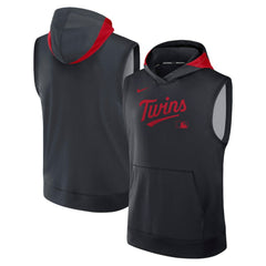 Minnesota Twins Nike Authentic Collection Dri-FIT Sleeveless Hoodie Sale