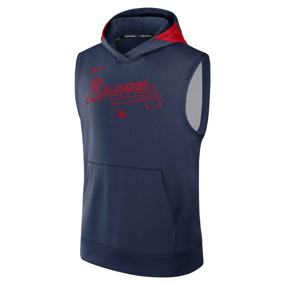 Atlanta Braves Nike Authentic Collection Dri-FIT Sleeveless Hoodie discount