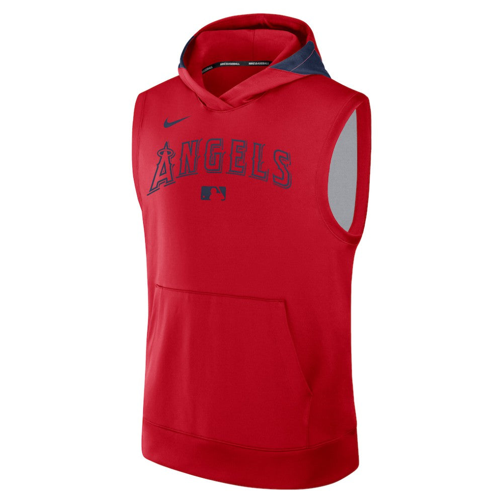 Los Angeles Angels Nike Authentic Collection Dri-FIT Sleeveless Hoodie Lifestyle