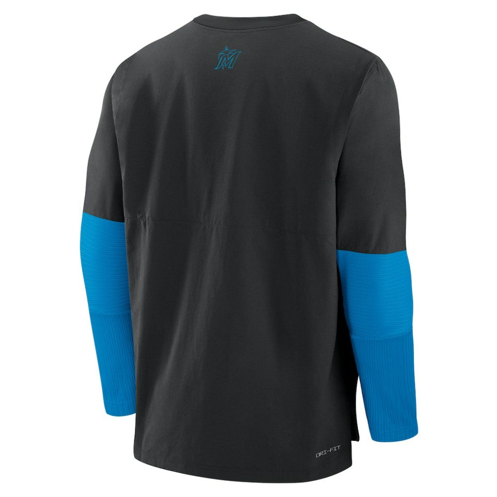 Miami Marlins Nike Authentic Collection Player Dri-FIT Lightweight Pullover  On Sale