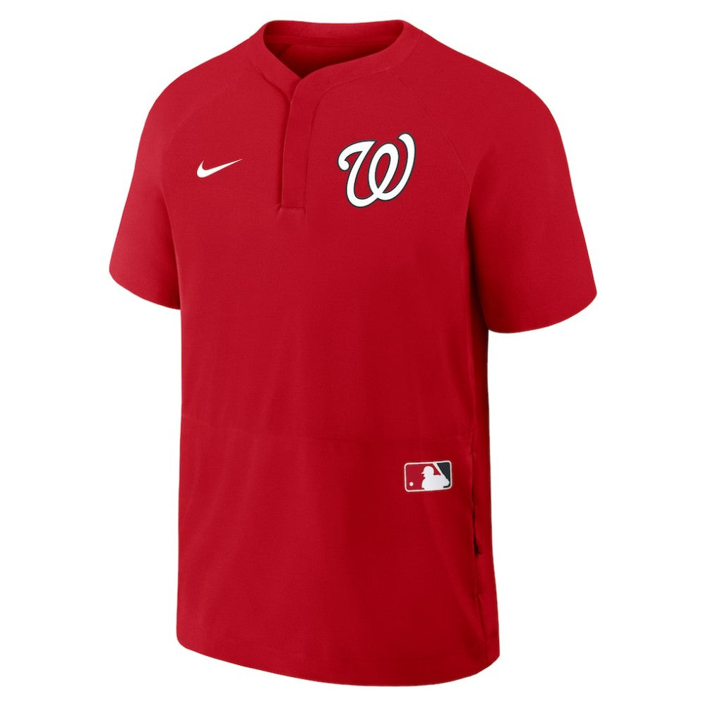 Washington Nationals Nike Authentic Collection Raglan Short Sleeve Windshirt Sale