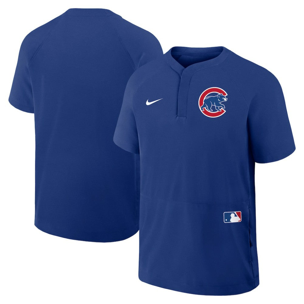 Chicago Cubs Nike Authentic Collection Raglan Short Sleeve Windshirt Clearance
