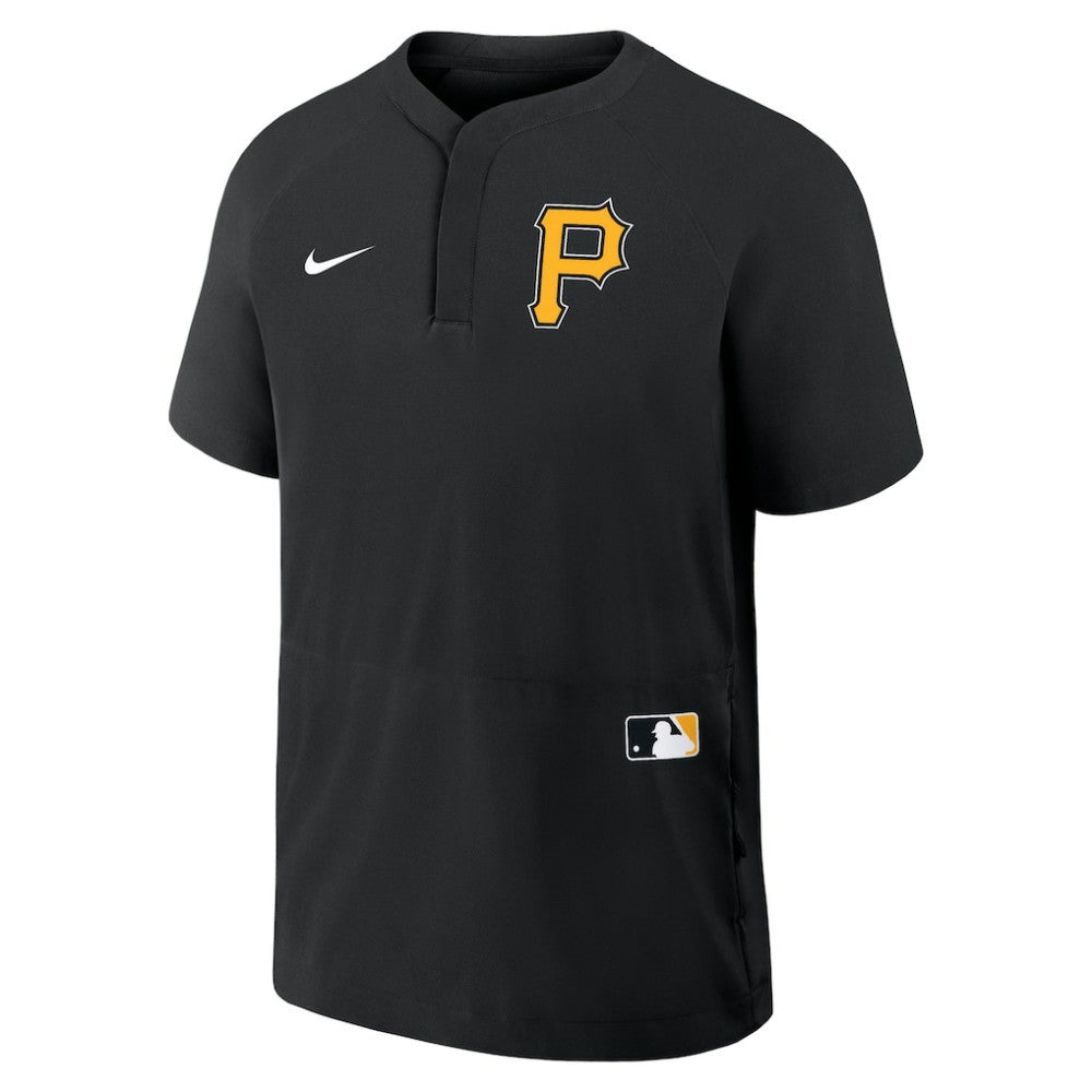 Pittsburgh Pirates Nike Authentic Collection Raglan Short Sleeve Windshirt discount