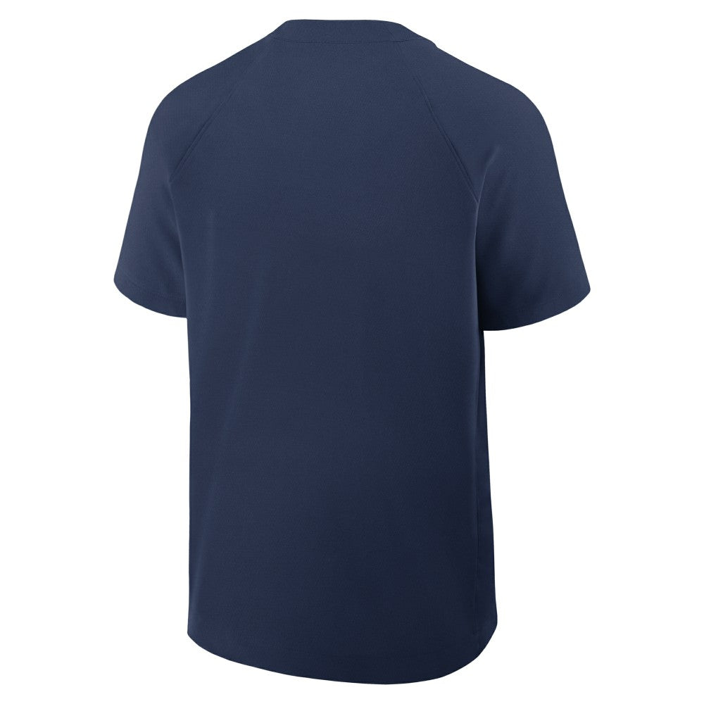 Milwaukee Brewers Nike Authentic Collection Raglan Short Sleeve Windshirt On Sale