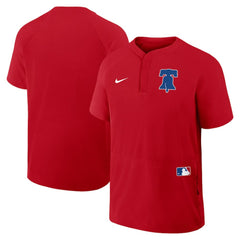 Philadelphia Phillies Nike Authentic Collection Raglan Short Sleeve Windshirt Near Me