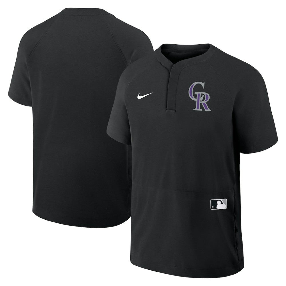 Colorado Rockies Nike Authentic Collection Raglan Short Sleeve Windshirt Near Me