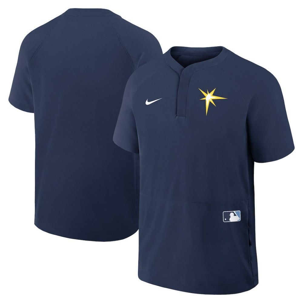 Tampa Bay Rays Nike Authentic Collection Raglan Short Sleeve Windshirt for sale