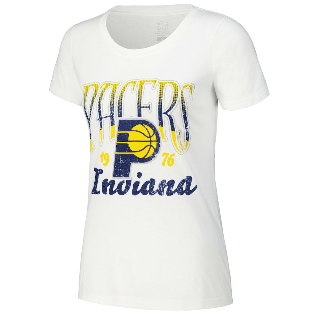 NBA - Indiana Pacers Stadium Essentials Women's Sky High T-Shirt - White