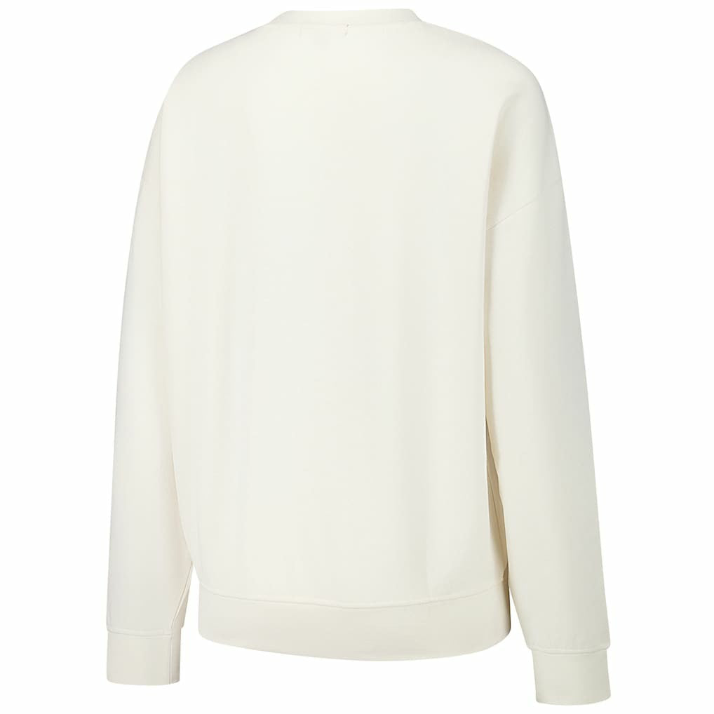 Dallas Cowboys Women's Lightweight 3.0 Logo Pullover Sweatshirt Cream - Mitchell & Ness