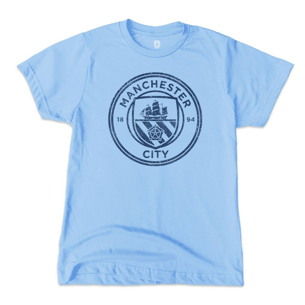 Manchester City 1863FC Youth 2024 Premier League Champions T-Shirts - Sky Blue