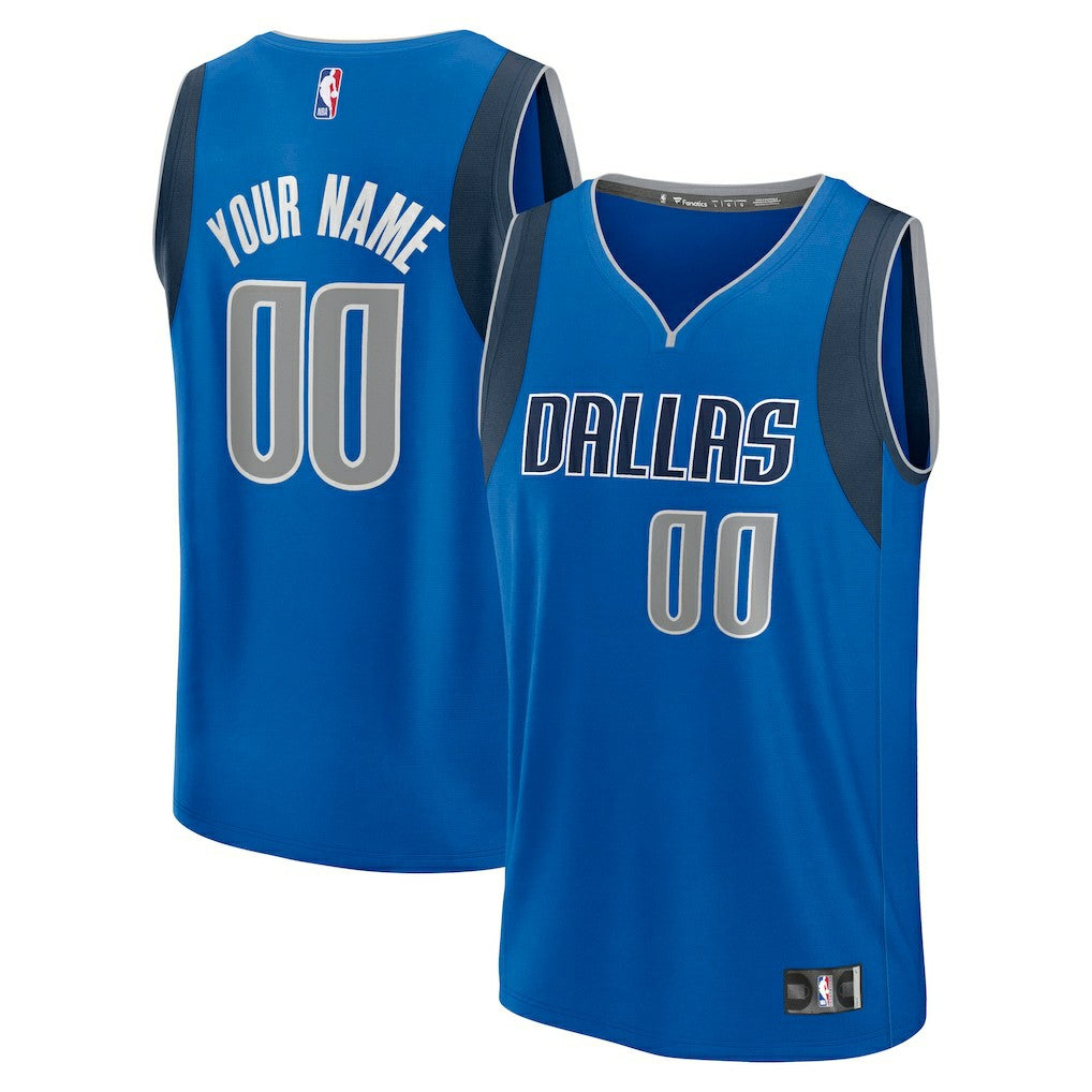 Dallas Mavericks Fast Break Custom Jersey sale - Icon Editi- Blue | NBA Jerseys
