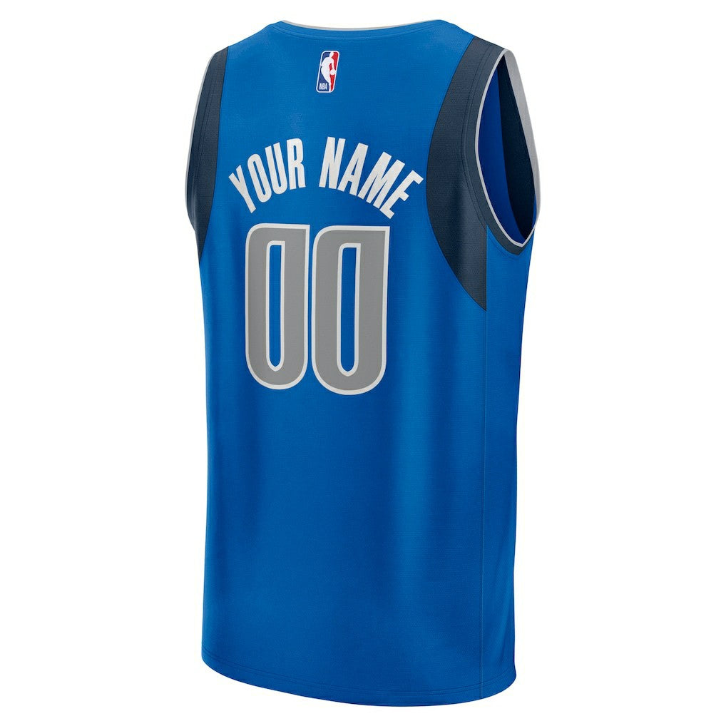 Dallas Mavericks Fast Break Custom Jersey sale - Icon Editi- Blue | NBA Jerseys