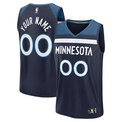 Fanatics - Minnesota Timberwolves Fastbreak Custom Jersey - Icon Edition - Navy