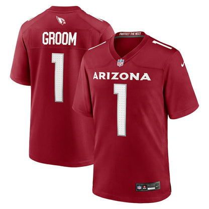 Number 1 Groom Arizona Cardinals Game Jersey - Cardinal | NFL Jerseys